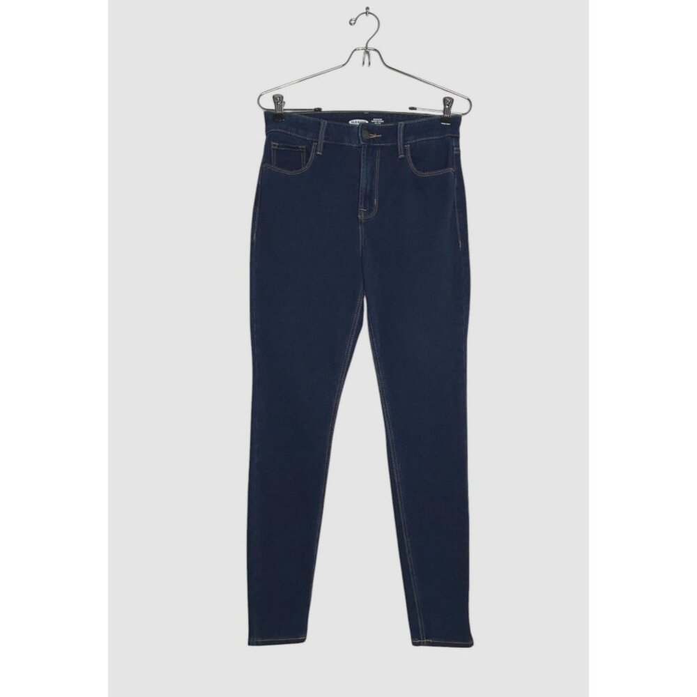 Old Navy Women's Rockstar Super Skinny High Rise Jeans in Dark Blue - Sz 4